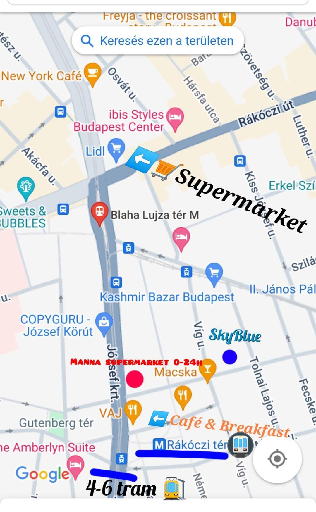 בודפשט Skyblue Apartment מראה חיצוני תמונה